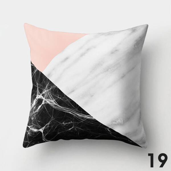 ขาย หมอนหนุนแต่งบ้านดีไซน์ลายหินอ่อน Marble Decorative Pillow ลด