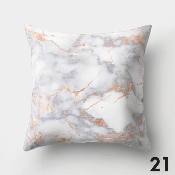 ขาย หมอนหนุนแต่งบ้านดีไซน์ลายหินอ่อน Marble Decorative Pillow ลด