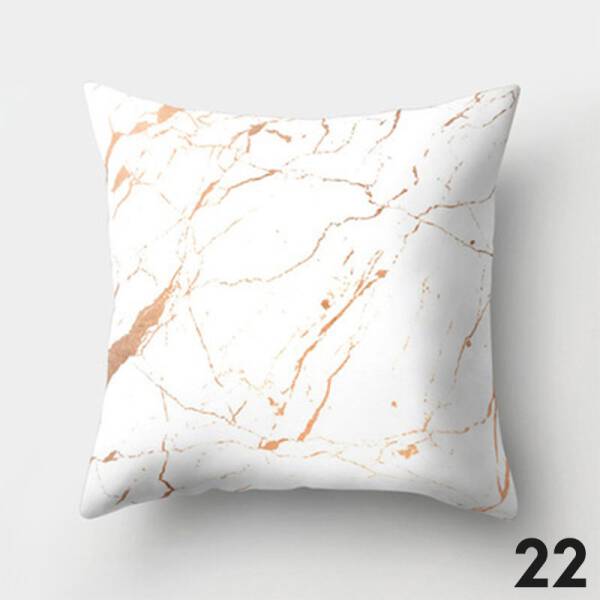 ขาย หมอนหนุนแต่งบ้านดีไซน์ลายหินอ่อน Marble Decorative Pillow ลด