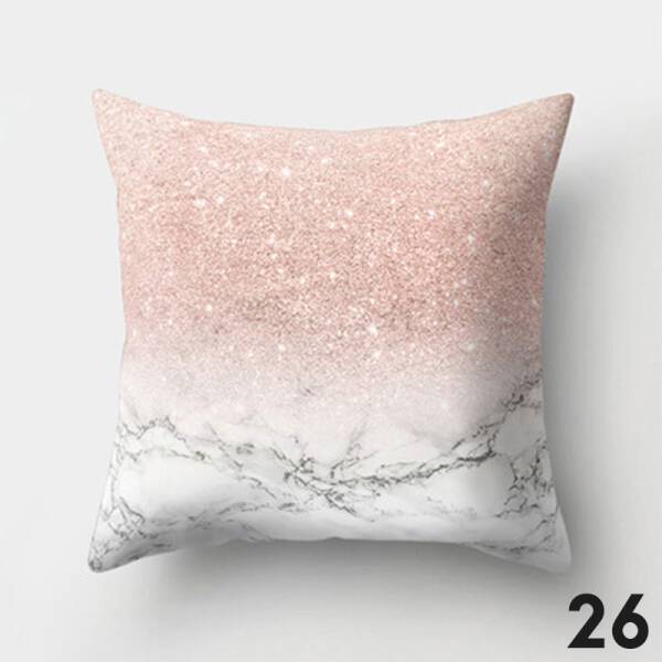 ขาย หมอนหนุนแต่งบ้านดีไซน์ลายหินอ่อน Marble Decorative Pillow ราคา