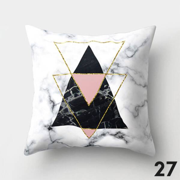 ขาย หมอนหนุนแต่งบ้านดีไซน์ลายหินอ่อน Marble Decorative Pillow ราคา