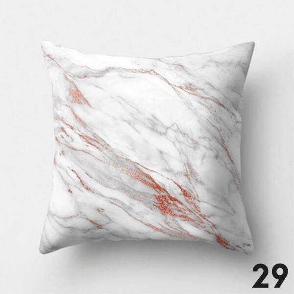 ขาย หมอนหนุนแต่งบ้านดีไซน์ลายหินอ่อน Marble Decorative Pillow ราคา