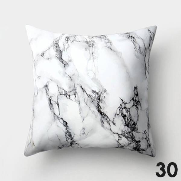 ขาย หมอนหนุนแต่งบ้านดีไซน์ลายหินอ่อน Marble Decorative Pillow ราคา