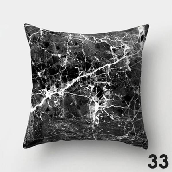 ขาย หมอนหนุนแต่งบ้านดีไซน์ลายหินอ่อน Marble Decorative Pillow
