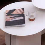 ขาย ชุดโต๊ะกลางดีไซน์สีขาว Pure White Coffee Table Set