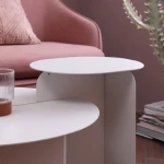 ขาย ชุดโต๊ะกลางดีไซน์สีขาว Pure White Coffee Table Set ราคา