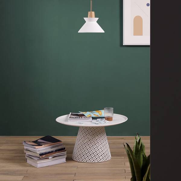 ขาย โต๊ะกลางดีไซน์สีขาว Circle White Coffee Table ราคา ลด พิเศษ