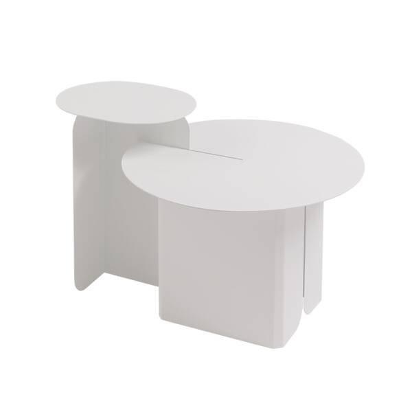 ขาย ชุดโต๊ะกลางดีไซน์สีขาว Pure White Coffee Table Set