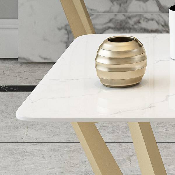 ขาย โต๊ะกลางยาวลายหินอ่อนสองชั้น Premium Circle Marble Coffee Table Set V พิเศษ