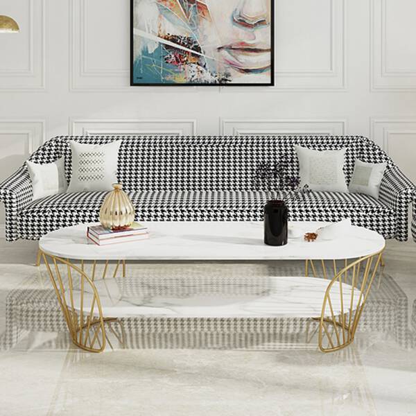 ขาย โต๊ะกลางสองชั้นสไตล์ยุโรป 2 Layers Luxury Coffee Table ราคา พิเศษ