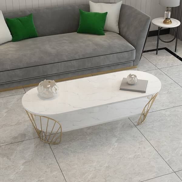 ขาย โต๊ะกลางสองชั้นสไตล์ยุโรป 2 Layers Luxury Coffee Table พิเศษ ราคา