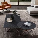 ขาย ชุดโต๊ะกลางห้องรับแขกท็อปหินอ่อนสีดำ Marble Black Coffee Table