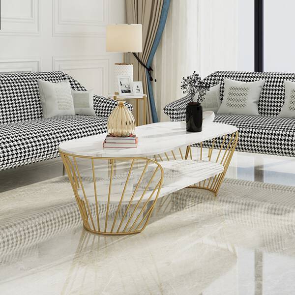 ขาย โต๊ะกลางสองชั้นสไตล์ยุโรป 2 Layers Luxury Coffee Table ราคา