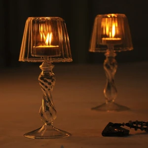 ขาย เชิงเทียนแก้วกันลม Wind Break Candle Holder II