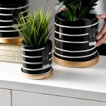 ขาย กระถางต้นไม้สำหรับตกแต่งบ้าน Zebra Flower Pot
