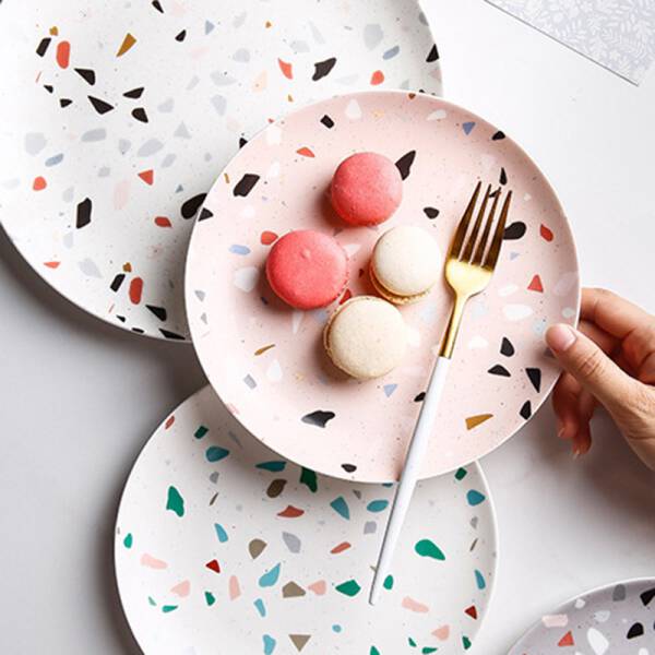 ขาย จานลายหินขัด Terrazzo Decorative Plate