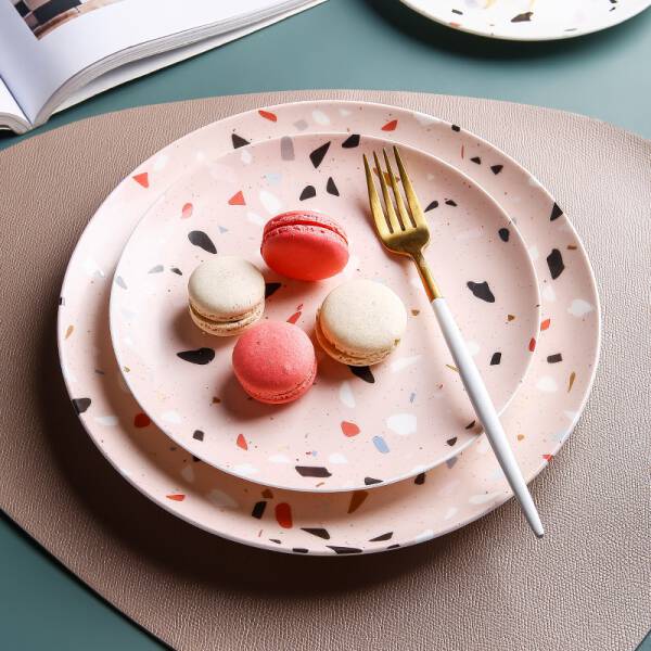 ขาย จานลายหินขัด Terrazzo Decorative Plate