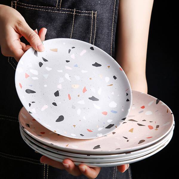 ขาย จานลายหินขัด Terrazzo Decorative Plate
