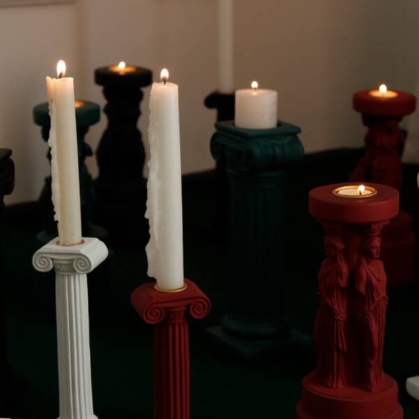 ขาย เชิงเทียนตกแต่งบ้านเสาโรมัน Roman Pillar Candle Holder