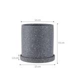 ขาย กระถางต้นไม้มงคล ลายหินขัด Terrazzo Flower Pot