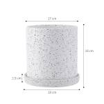 ขาย กระถางต้นไม้มงคล ลายหินขัด Terrazzo Flower Pot