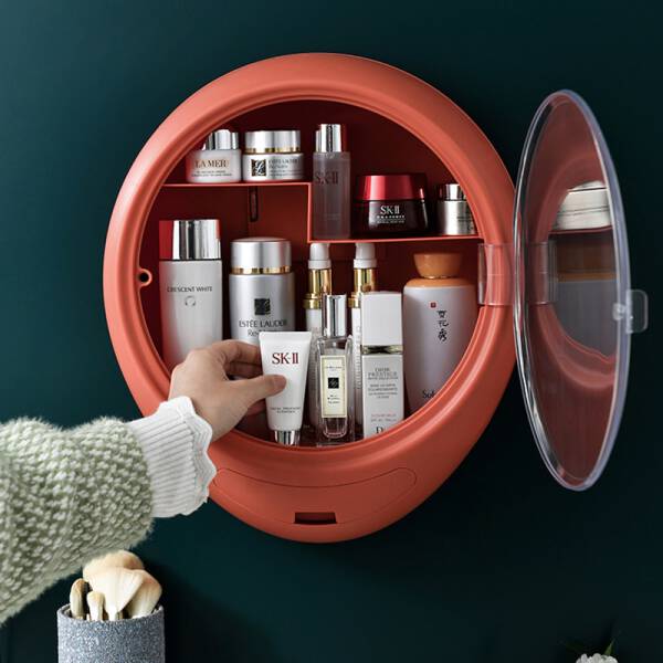 ขาย กล่องใส่เครื่องสำอางค์กันน้ำติดผนัง Wall Decorative Cosmetic Container