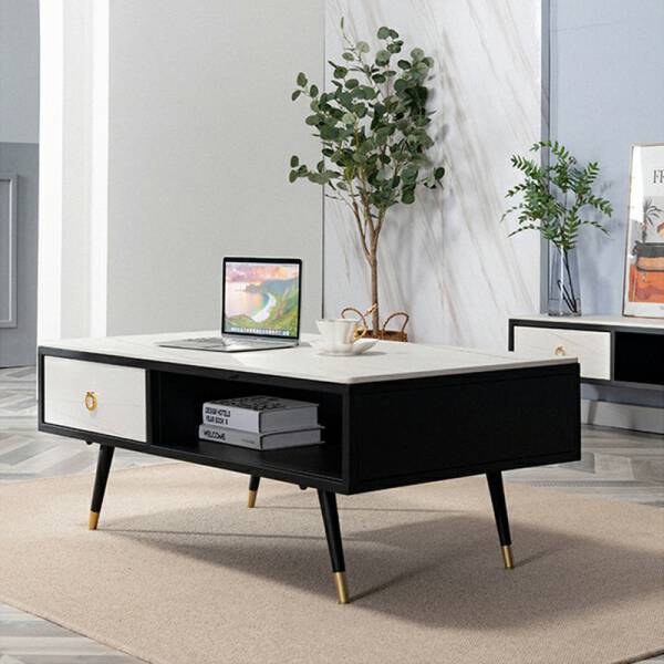 ขาย โต๊ะกลางทรงเหลี่ยมสไตล์ยุโรป Coffee Table With Drawer II