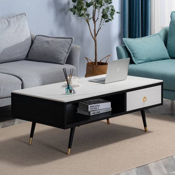 ขาย โต๊ะกลางทรงเหลี่ยมสไตล์ยุโรป Coffee Table With Drawer II