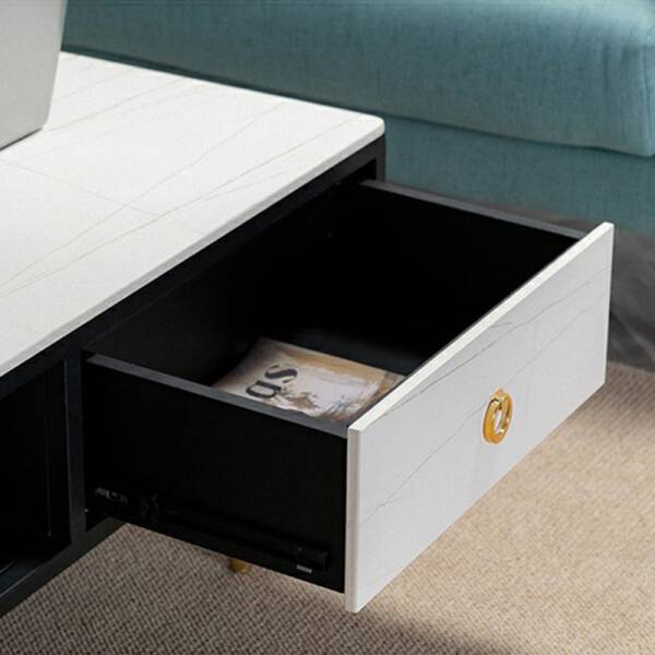 ขาย โต๊ะกลางทรงเหลี่ยมสไตล์ยุโรป Coffee Table With Drawer II