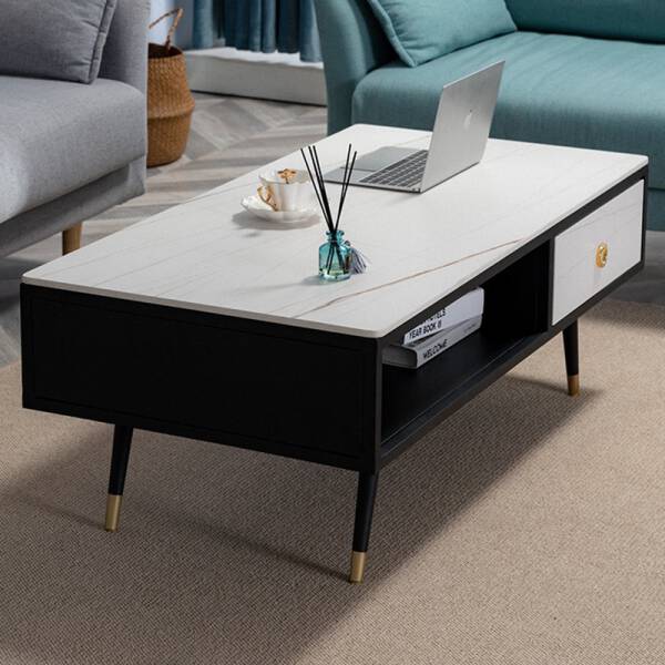 ขาย โต๊ะกลางทรงเหลี่ยมสไตล์ยุโรป Coffee Table With Drawer II