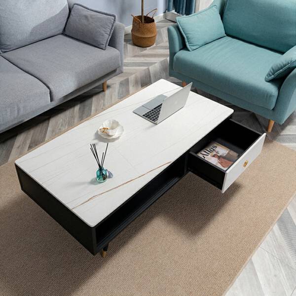 ขาย โต๊ะกลางทรงเหลี่ยมสไตล์ยุโรป Coffee Table With Drawer II