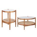 ขาย ชุดโต๊ะห้องรับแขก Double Round Natural Rattan Table