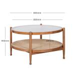 ขาย ชุดโต๊ะห้องรับแขก Double Round Natural Rattan Table