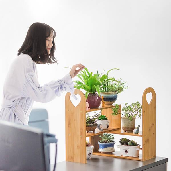 ขาย ชั้นวางกระถางต้นไม้ Bamboo 3 Layers Rack