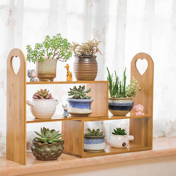 ขาย ชั้นวางกระถางต้นไม้ Bamboo 3 Layers Rack