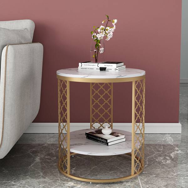 ขาย โต๊ะข้างท๊อปหินอ่อน Marble Side Table II
