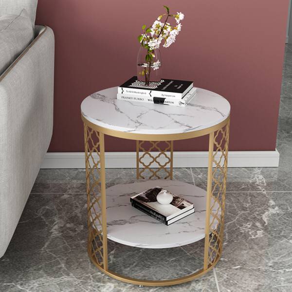 ขาย โต๊ะข้างท๊อปหินอ่อน Marble Side Table II