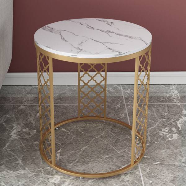 ขาย โต๊ะข้างท๊อปหินอ่อน Marble Side Table II