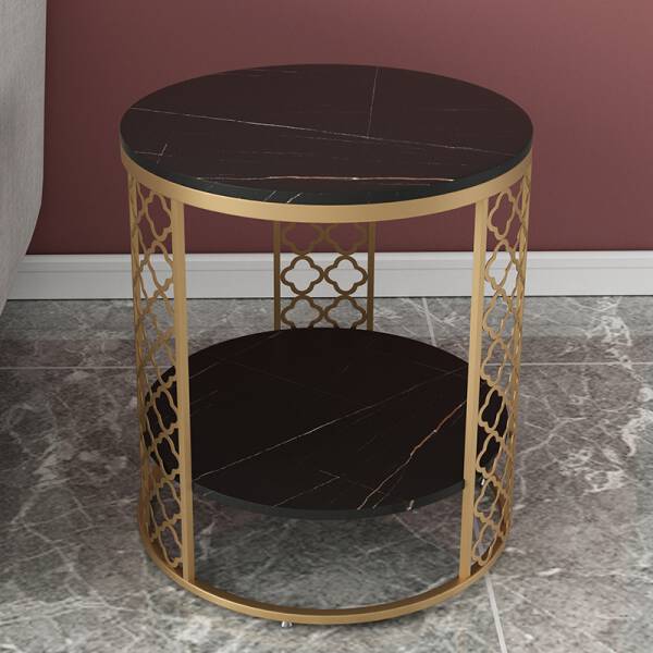 ขาย โต๊ะข้างท๊อปหินอ่อน Marble Side Table II