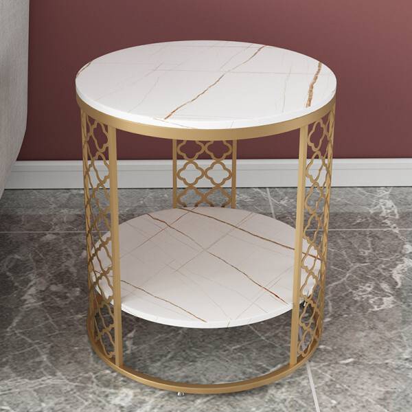 ขาย โต๊ะข้างท๊อปหินอ่อน Marble Side Table II