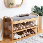 ขาย ชั้นไม้สำหรับวางรองเท้า Wood Bench Shoes Rack II