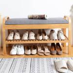 ขาย ชั้นไม้สำหรับวางรองเท้า Wood Bench Shoes Rack II