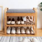 ขาย ชั้นไม้สำหรับวางรองเท้า Wood Bench Shoes Rack II