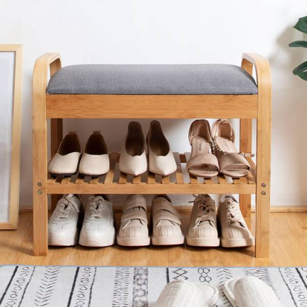ขาย ชั้นไม้สำหรับวางรองเท้า Wood Bench Shoes Rack II