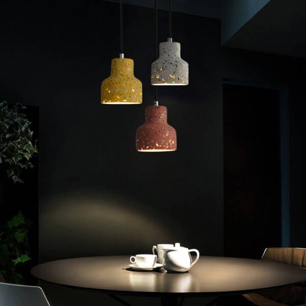 โคมไฟแขวนเพดานลายหินขัด – Terrazzo Ceiling Lamp