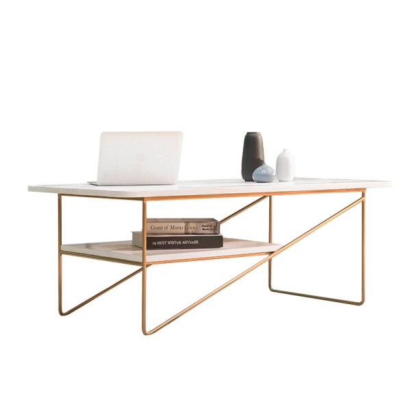 ขาย โต๊ะกลางลายหินอ่อนสองชั้น 2 Layers Marble Coffee Table II