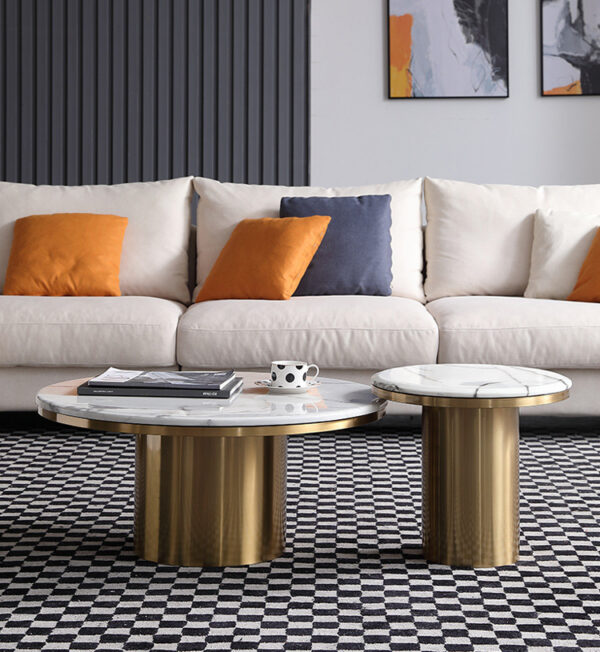 ขาย ชุดโต๊ะกลางท็อปหินอ่อน Luxury Coffee Table IV