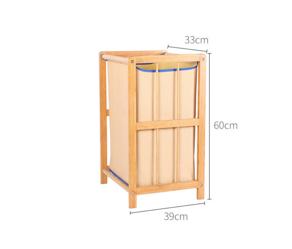 ขาย ตะกร้าผ้า Bamboo Versatile Basket Clothes Shelf