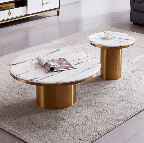 ขาย ชุดโต๊ะกลางท็อปหินอ่อน Luxury Coffee Table IV