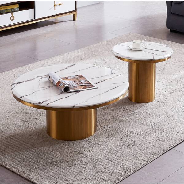 ขาย ชุดโต๊ะกลางท็อปหินอ่อน Luxury Coffee Table IV